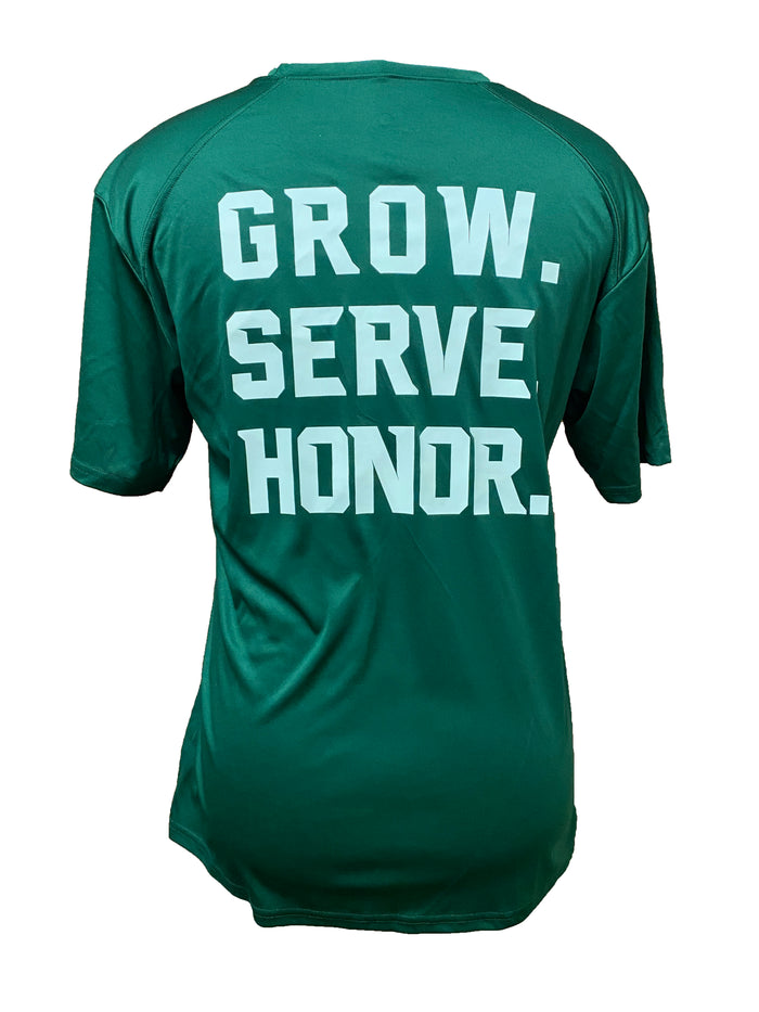 Badger Sports Green Michigan State "Grow. Serve. Honor." T-Shirt Men's Size S