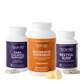 Better Sleep Protocol Bundle supplement products with promotional text on a white background