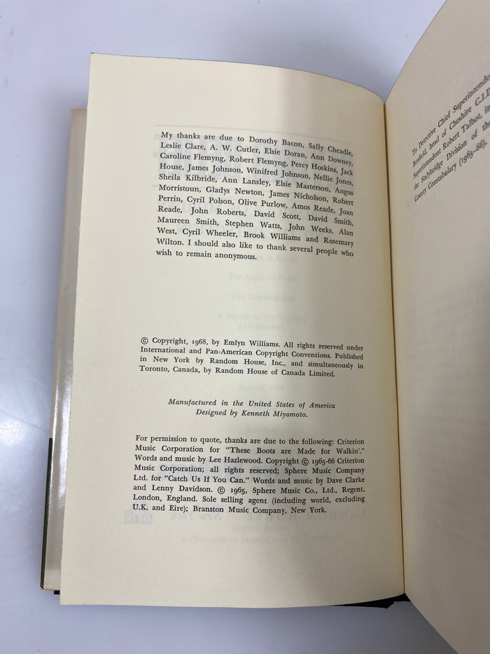 Beyond Belief by Emlyn Williams Random House 1968 HCDJ