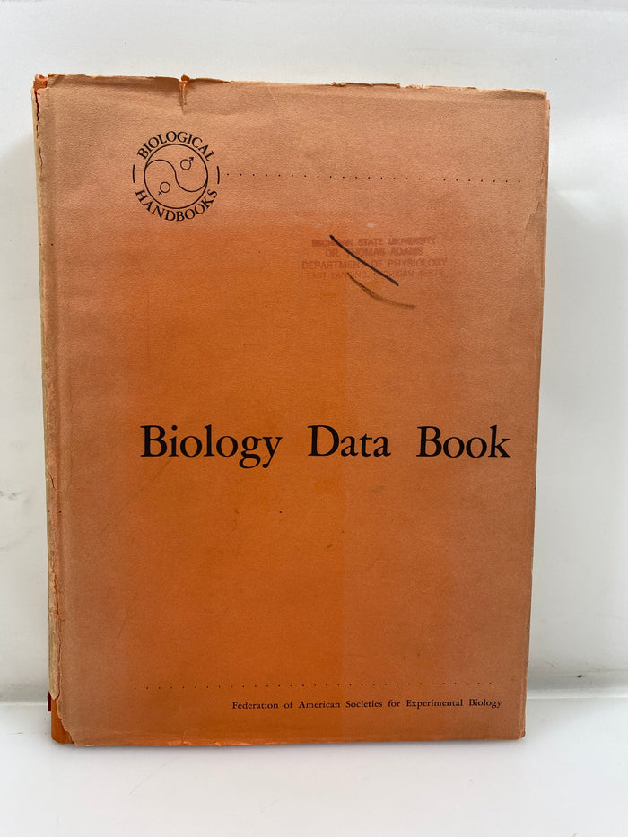 Biology Data Book by Altman/Dittmer 1964 HCDJ