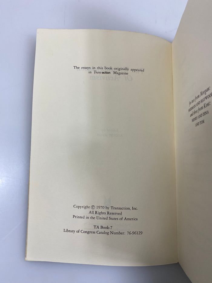 Black Experience The Transformation of Activism Meier 1970 SC