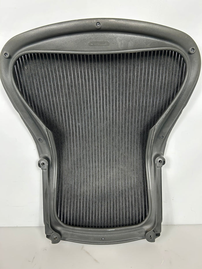 Black Herman Miller Aeron Seat Back Without Lumbar Pad Size B