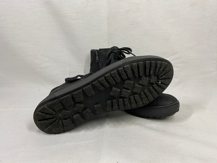 Black Kenneth Cole Reaction High-top Leather Sneakers Men's Size 8