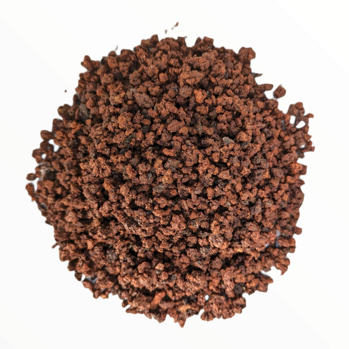 Black Lava Rocks, irregular granules, ideal for plant moisture retention.