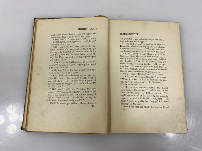 Bobby and Bobbinette by Annie R. Talbot 1904 HC