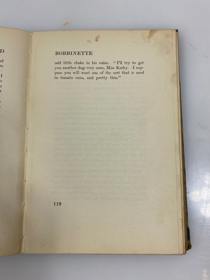 Bobby and Bobbinette by Annie R. Talbot 1904 HC