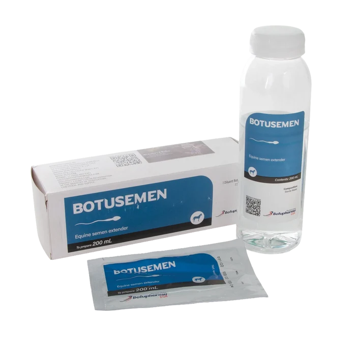 BotuSemen Standard,"Clear bottle with white cap, box, and foil packet"