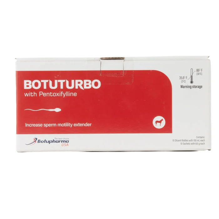 BotuSemen Turbo,"Front view of white box with red label panel"
