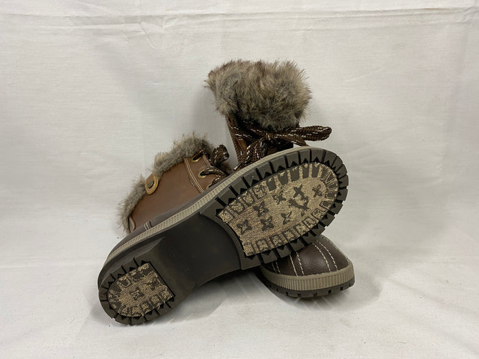 Brown London Fog Winter Duck Boots Women's Size 10