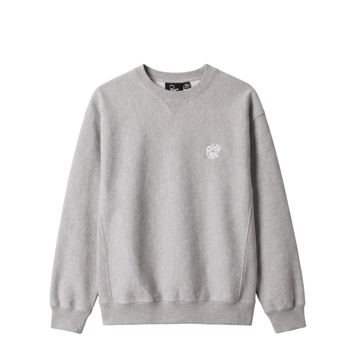 By Parra Balloon Logo Cross-Grain Crew Neck Sweatshirt (Heather Grey)