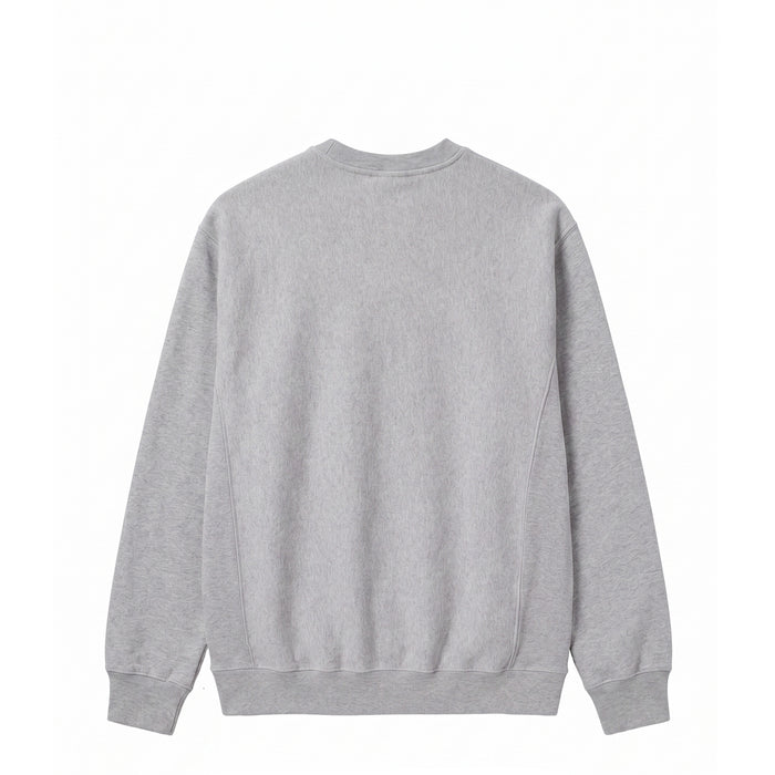 By Parra Balloon Logo Cross-Grain Crew Neck Sweatshirt (Heather Grey)