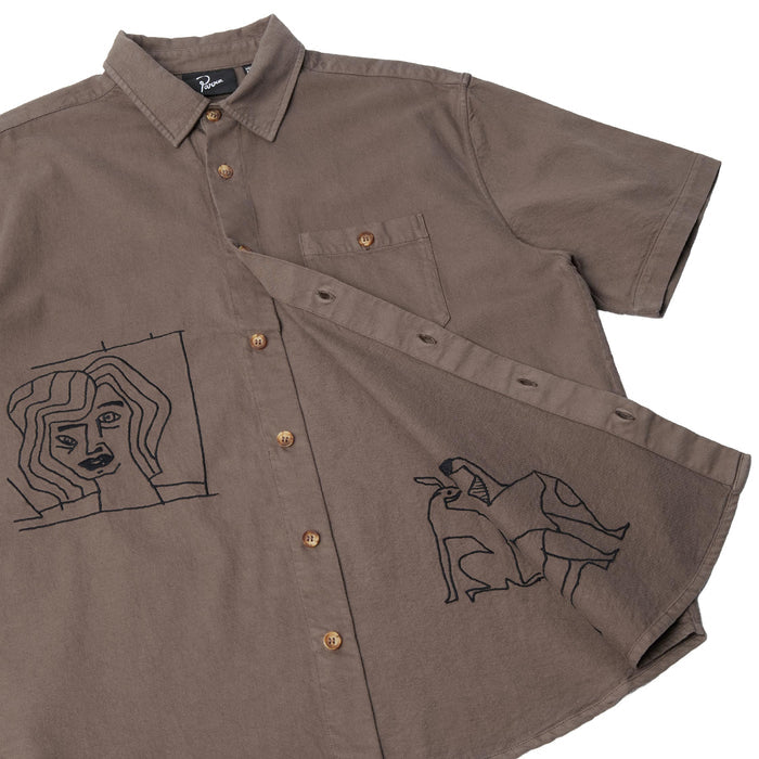 By Parra Crooked Face Short Sleeve Shirt