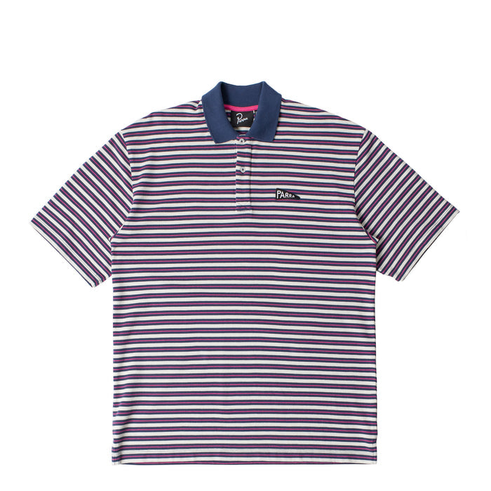 By Parra Flag Striper Polo Shirt