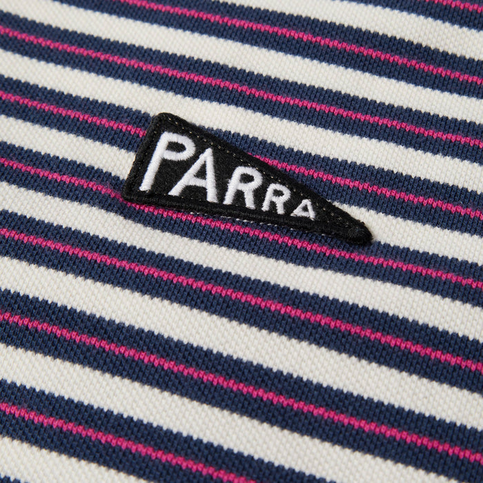 By Parra Flag Striper Polo Shirt