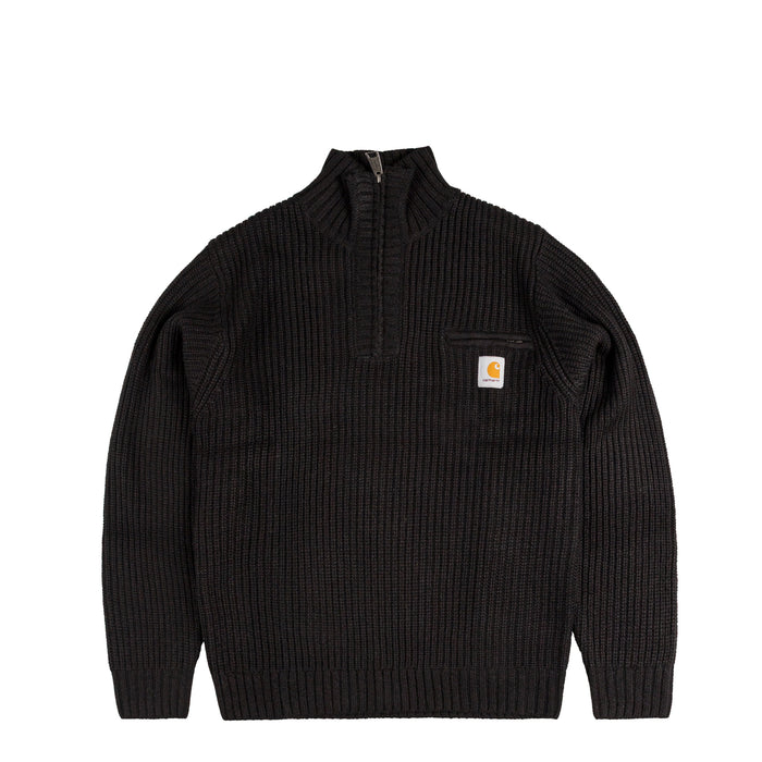 Carhartt WIP Detroit Half Zip Sweater (Black)