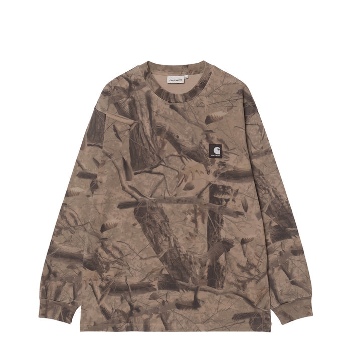 Carhartt WIP L/S Feather Tree T-Shirt (Camo Feather Tree / Khaki)