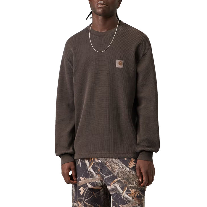 Carhartt WIP L/S Vista Waffle T-Shirt (Tobacco Garment Dyed)