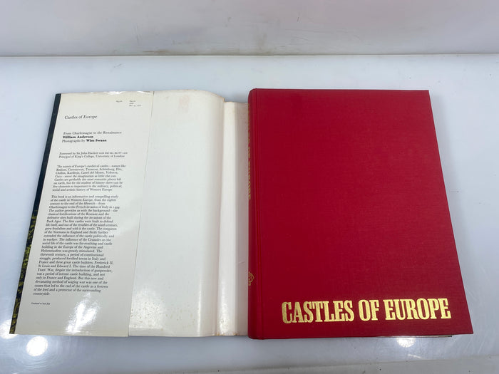 Castles of Europe by Anderson Random House 1970 HCDJ