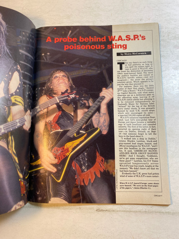 Circus Magazine May 31 1985 Vince Neil Motley Crue