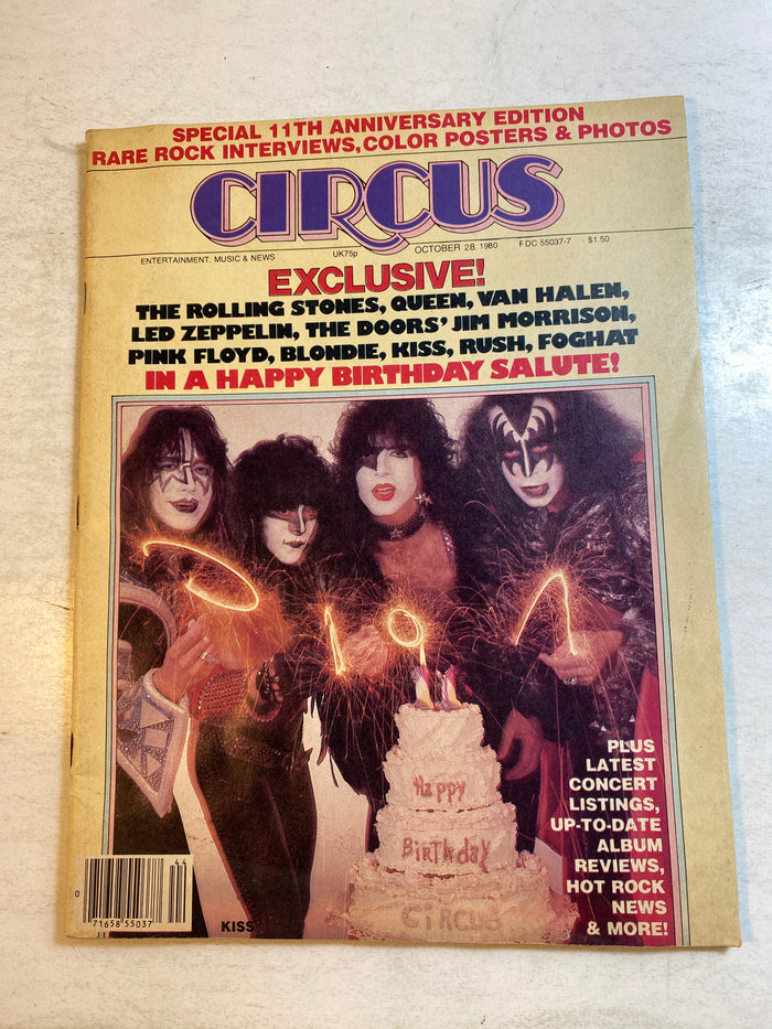 Circus Magazine October 28, 1980 Kiss