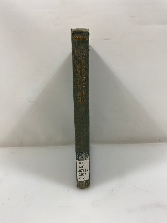 Class Structure in the Social Consciousness by Ossowski Ex-library 1963 HC
