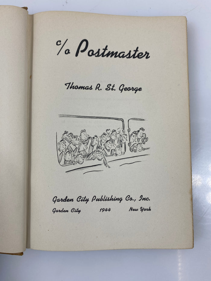 C/O Postmaster by Thomas St. George 1944 HCDJ