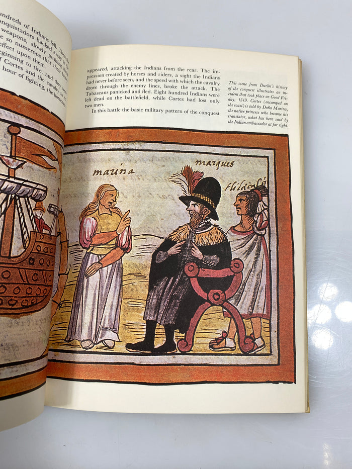 Cortes and the Aztec Conquest by Blacker Horizon Caravel Book 1965 HC