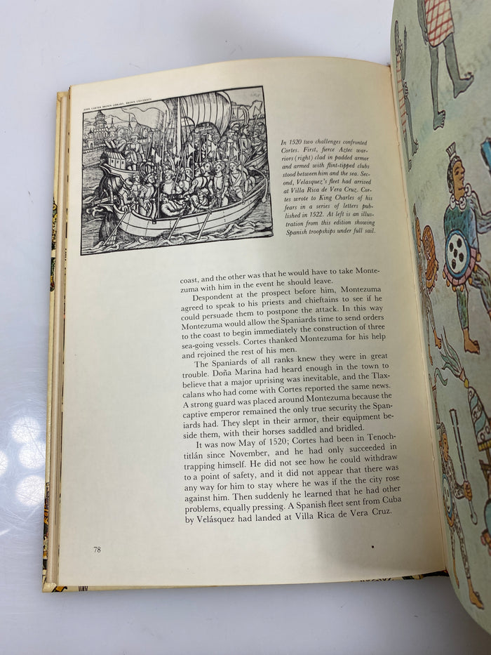 Cortes and the Aztec Conquest by Blacker Horizon Caravel Book 1965 HC