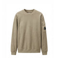 C.P. Company Brushed Emerized Diagonal Fleece Lens Sweatshirt (Fallen Rock)