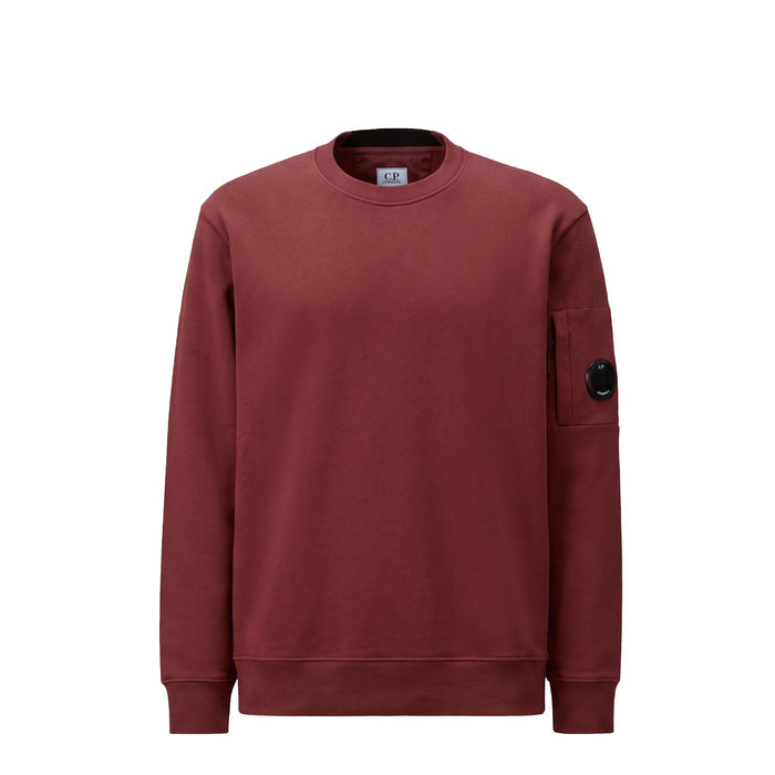 C.P. Company Diagonal Raised Fleece Crew Neck Lens Sweatshirt