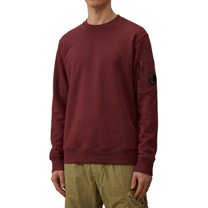 C.P. Company Diagonal Raised Fleece Crew Neck Lens Sweatshirt