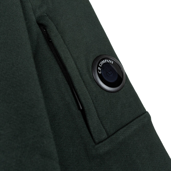 C.P. Company Diagonal Raised Fleece Crew Neck Lens Sweatshirt