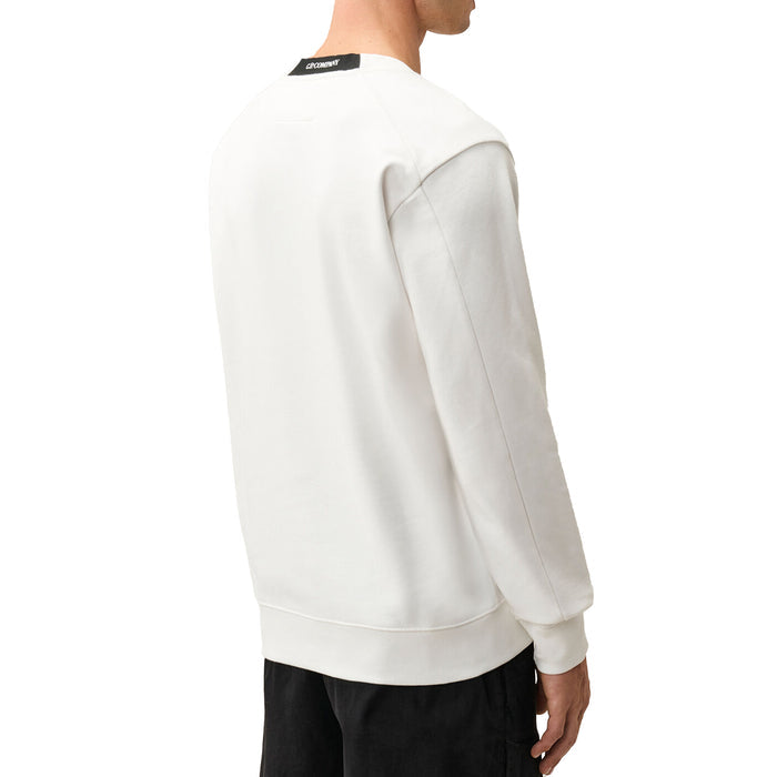 C.P. Company Diagonal Raised Fleece Crew Neck Lens Sweatshirt