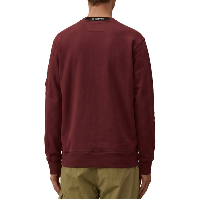 C.P. Company Diagonal Raised Fleece Crew Neck Lens Sweatshirt