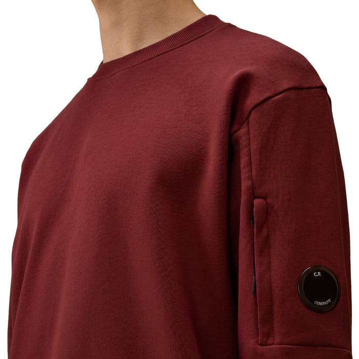 C.P. Company Diagonal Raised Fleece Crew Neck Lens Sweatshirt