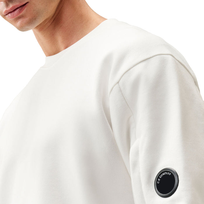 C.P. Company Diagonal Raised Fleece Crew Neck Lens Sweatshirt