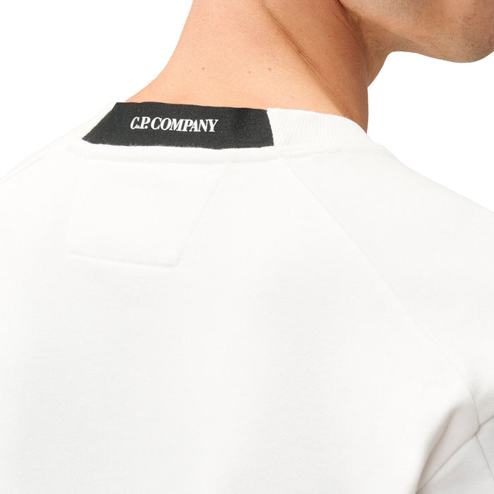 C.P. Company Diagonal Raised Fleece Crew Neck Lens Sweatshirt