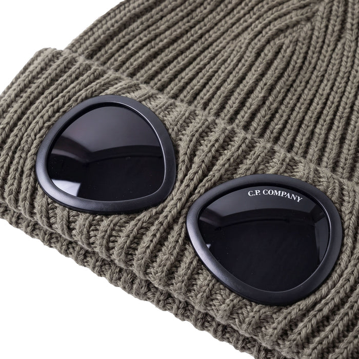 C.P. Company Extra Fine Merino Wool Knit Goggle Beanie