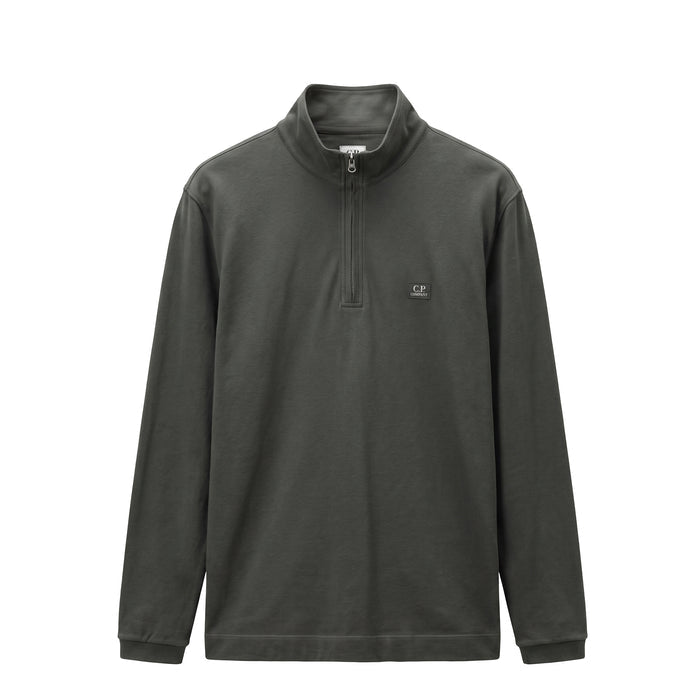 C.P. Company	Stretch Piquet Long Sleeve Half Zip Polo