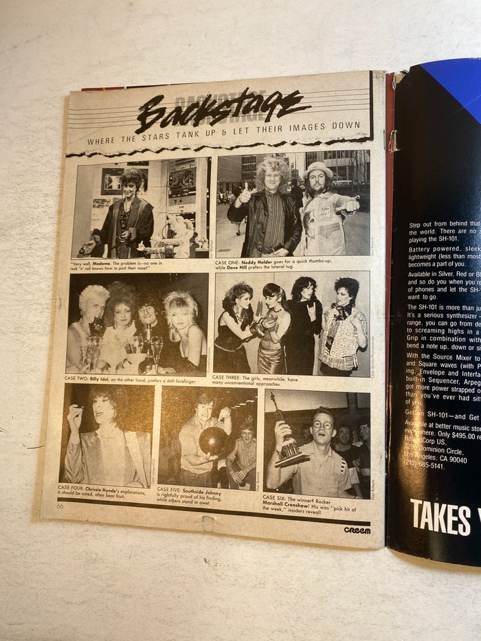 Creem Magazine August 1984 Pretenders