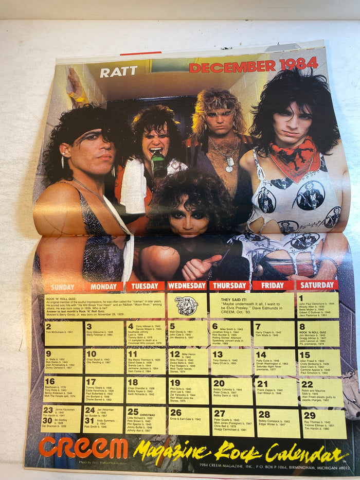 Creem Magazine December 1984 Billy Squier