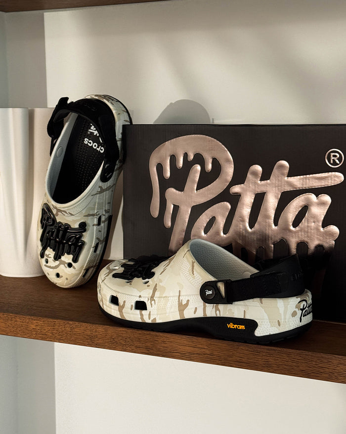 Crocs x Patta Classic Clog EXP onfeet