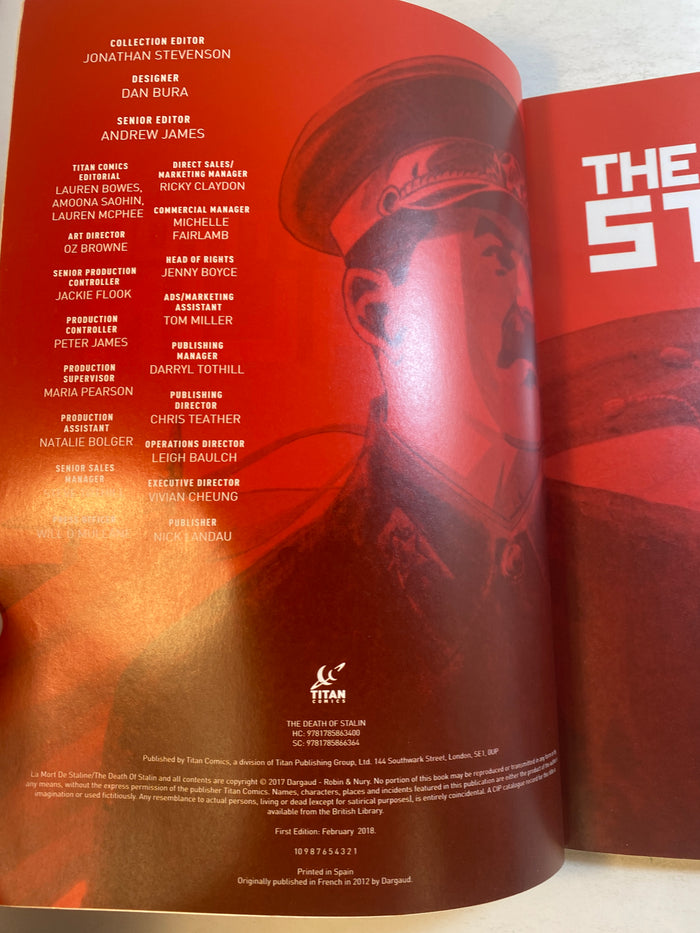 Death of Stalin Graphic Novel SC 2018