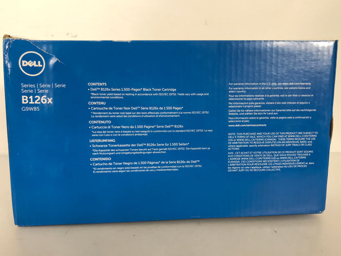 Dell G9W85 B126x Series Black Toner Ink Cartridge