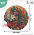 Desert Cactus Scene Wall Art with nanoadhesive backing.
