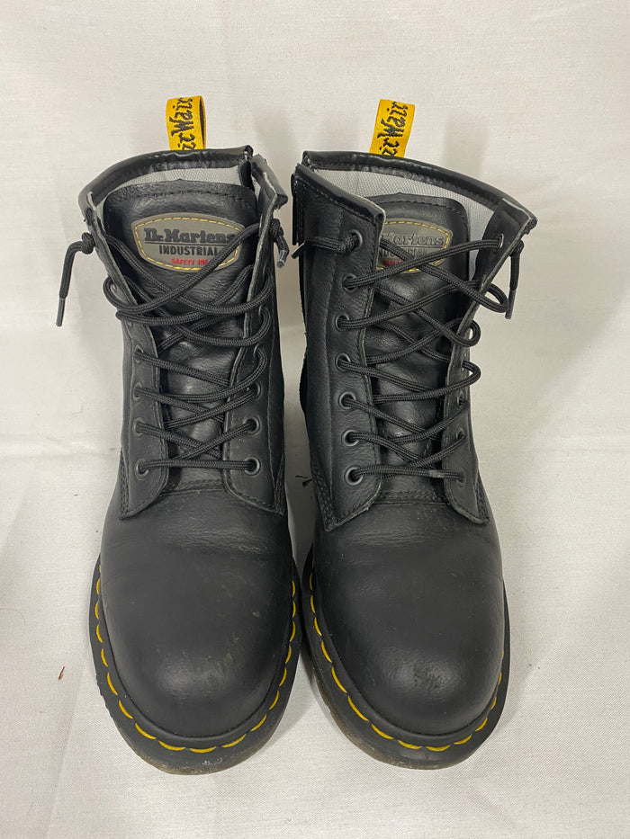 Dr. Martens Black Industrial Work Boots Men's Size 8/Women's 9.5