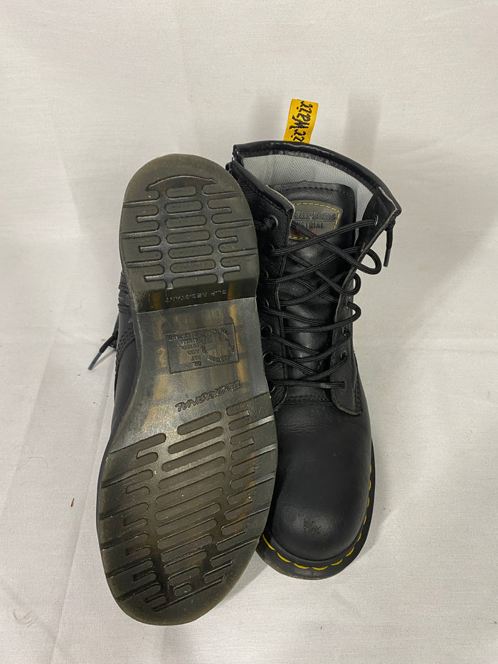 Dr. Martens Black Industrial Work Boots Men's Size 8/Women's 9.5