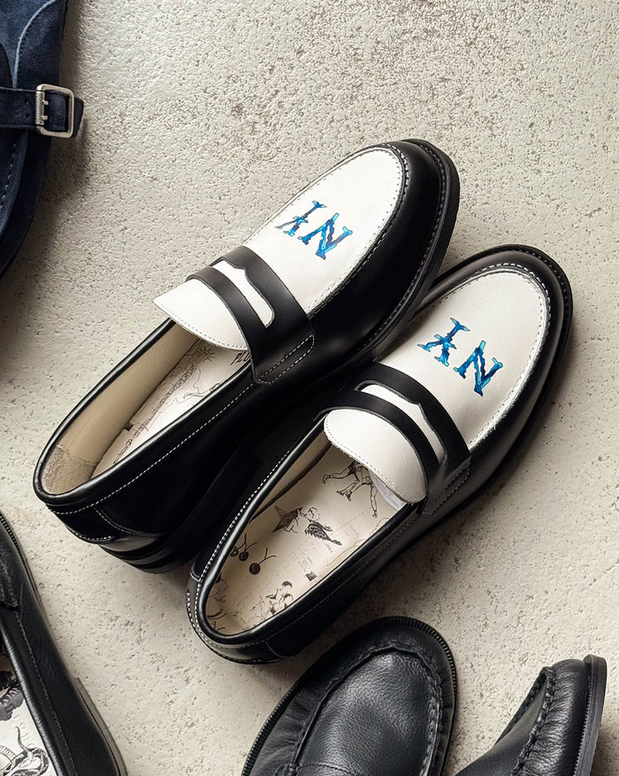 Duke + Dexter Wilde Penny Loafer onfeet