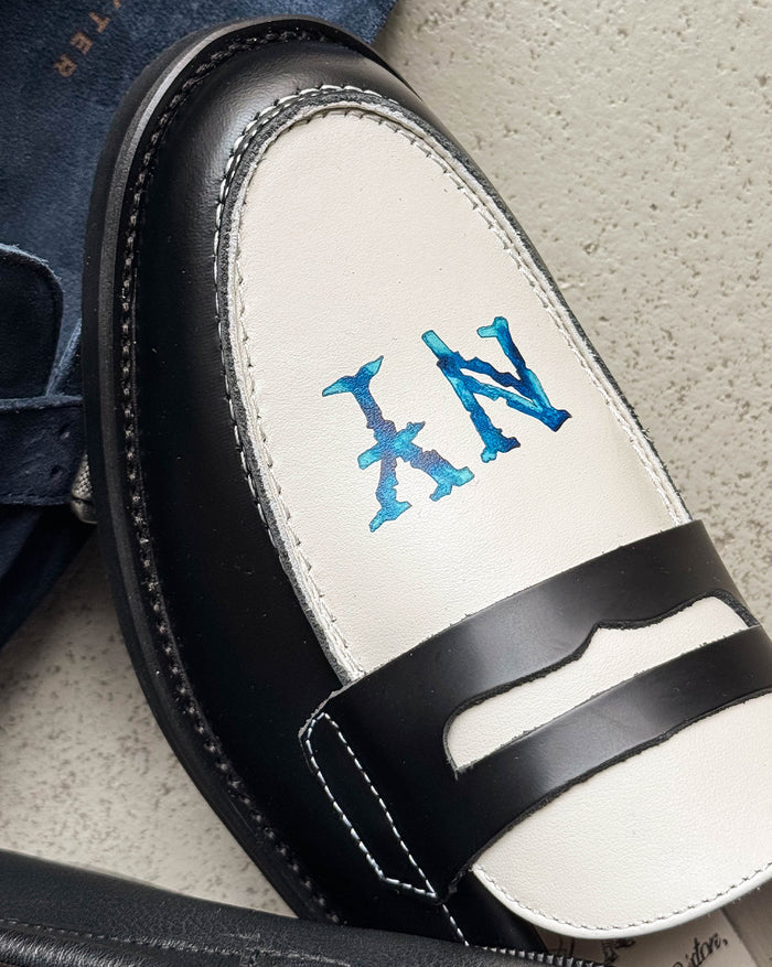 Duke + Dexter Wilde Penny Loafer onfeet