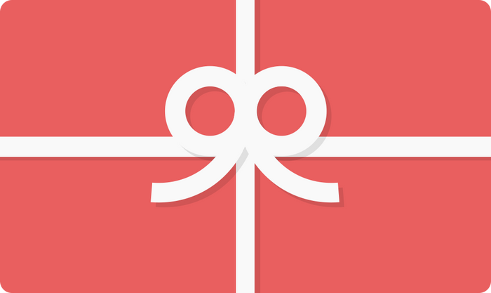 E-Gift Card with white ribbon and bow.